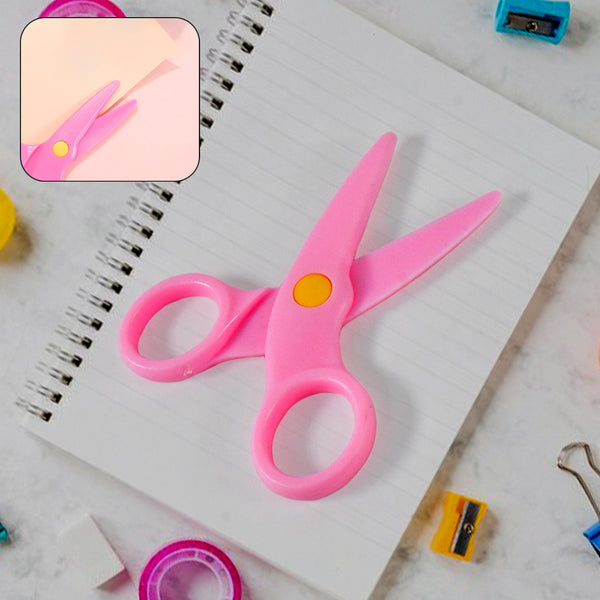 Child-Safe Plastic Scissors Set for Toddlers & Preschool Kids - Art & Craft Supplies (Pack of 2)