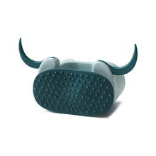 Multifunctional Cartoon Sticky Punch Free Mop Holder Wall Mounted Broom Organizer Cleaning Tools Holder Hanger, Self Adhesive Cute Cow Head Suction Cup Hanging Hook for Bathroom Kitchen (1 Pc) (Pack of 2)