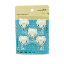 Multipurpose Strong Hook Self-Adhesive hooks for wall Heavy Plastic Hook, Sticky Hook Household For Home , Decorative Hooks, Bathroom & All Type Wall Use Hook , Suitable for Bathroom, Kitchen, Office (5 Pc Set) (Pack of 2)