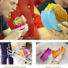 Silicone Burger Holder Snack Holder Reusable Burger Holder 2