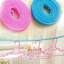 3 Meter Anti-Slip Clothesline Rope - Nylon, Hooks, Indoor/Outdoor (Pack of 2)