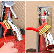 Mini Wire Brush Set - Brass, Nylon, Steel for Cleaning & Rust Removal (3 Pcs Set) (Pack of 2)