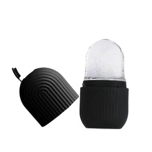 Face Ice Roller Massager for Swelling & Puffiness Reduction (Black) (Pack of 2)