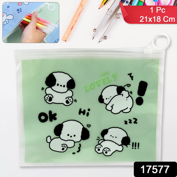 Reusable Multipurpose Pouch Pen Stationary Case Travel, Boys & Girls Pouch with Zip for Travel, School, Stationary (1 Pc/ Mix Design) (Pack of 2)