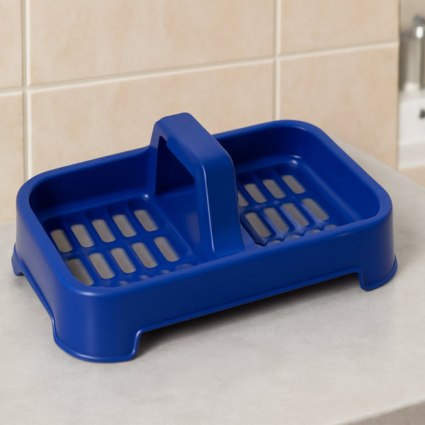 2in1 Plastic Soap Case, Dual Section Soap Holder for Bathroom or Kitchen Sink ,Sabudani(1 Pc / Multicolor) (Pack of 2)
