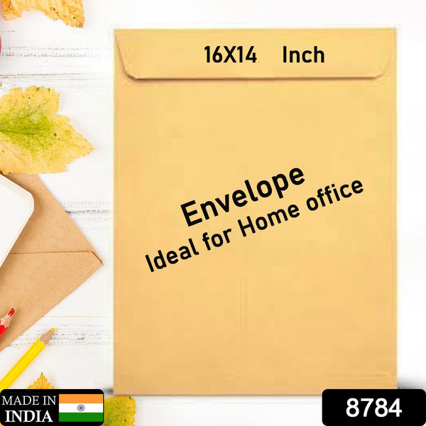 Brown Kraft Envelope for Invitations & Office Use (1 Pc, 16x14 Inch) (Pack of 2)