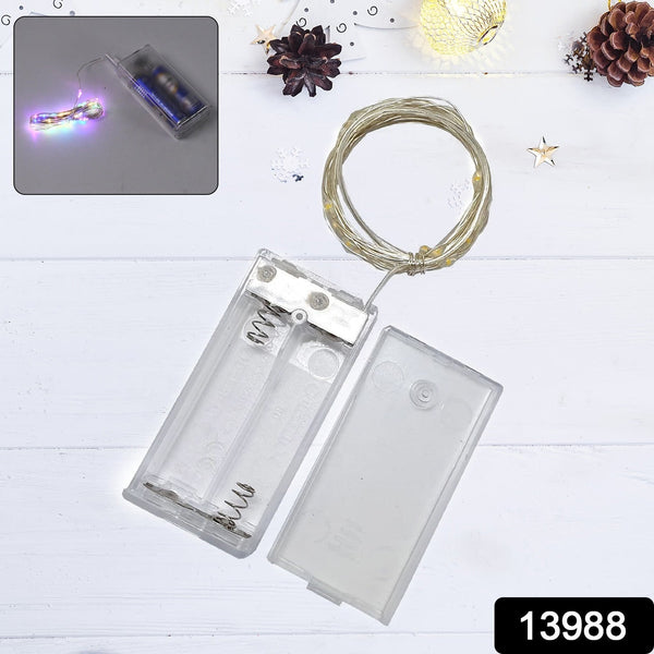 Multicolor 2AA Battery Powered, Copper Wire String Fairy Lights with 30 LEDs (Pack of 2)