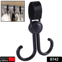 360° Rotating Multi-Purpose Baby Carriage Hook – For Strollers, Cars & More (1 Pc) (Pack of 2)