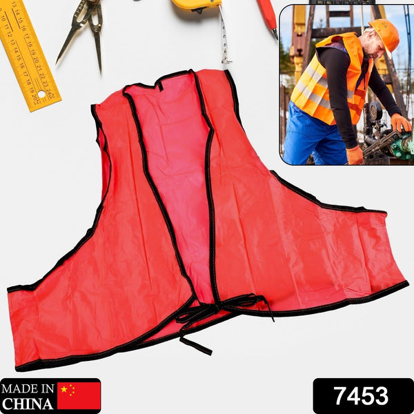 Economy PVC Safety Vest – Soft Vinyl, Tie Closure, High Visibility (Pack of 2)