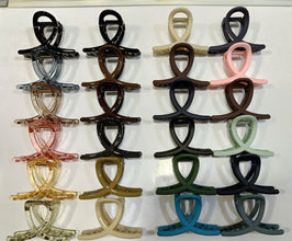 Plastic Hair Clamp Grip, Simple Matte Hair Barrette Clamp (1 Pc) (Pack of 2)