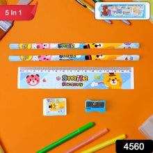 Wooden Pencil Set (5 Pc): School Supplies, Stationery Set for Kids (Pack of 2)